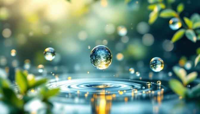 Droplet Catches Light