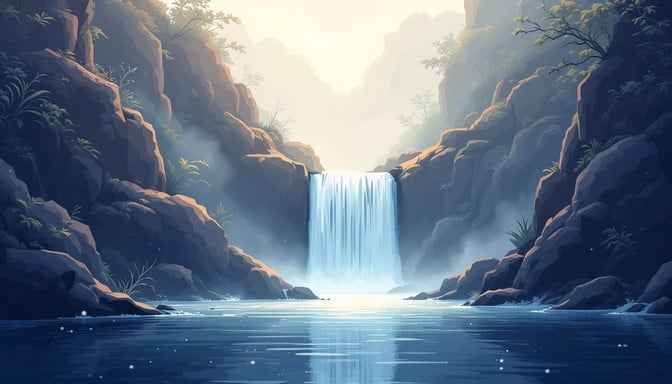 Misty Waterfall Canyon Misty Waterfall Canyon