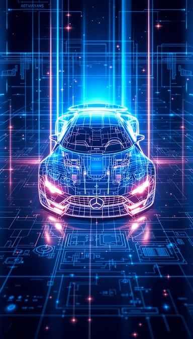 Futuristic Car Blueprint Futuristic Car Blueprint
