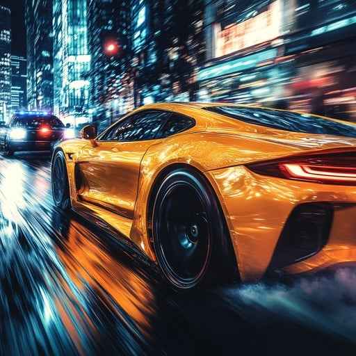 Speeding Yellow Car