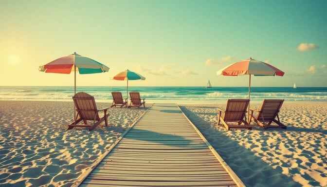 Retro Beach Paradise Retro Beach Paradise