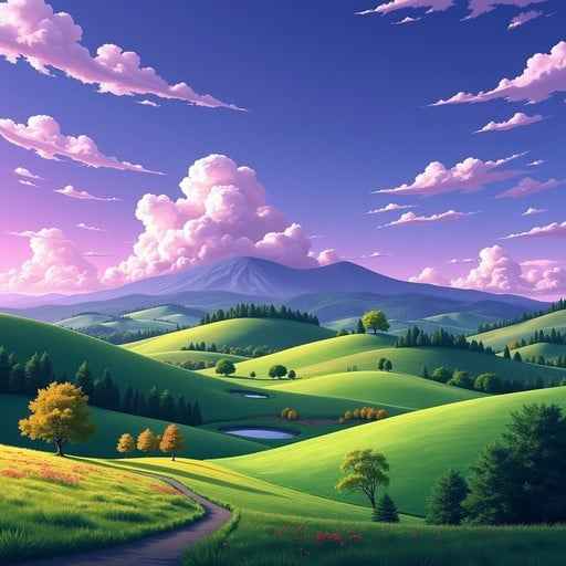 Vibrant Rolling Hills Vibrant Rolling Hills
