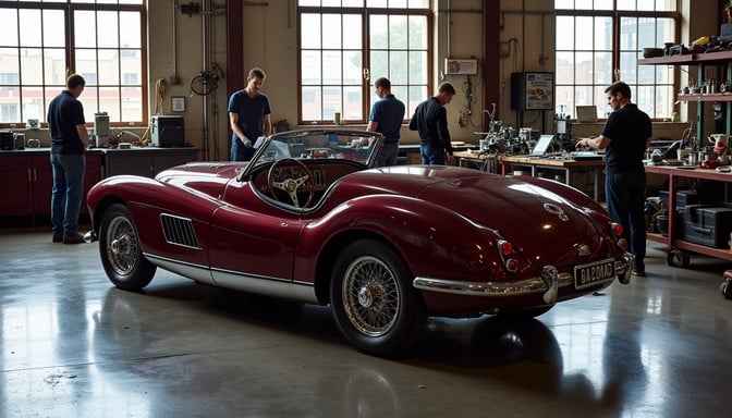 Classic Red Roadster