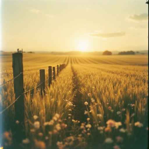 Golden Harvest Sunset