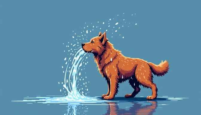 Splashing Pixel Pup