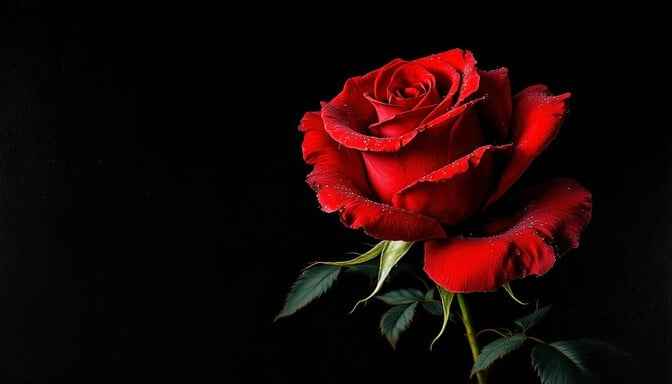 Dramatic Red Rose