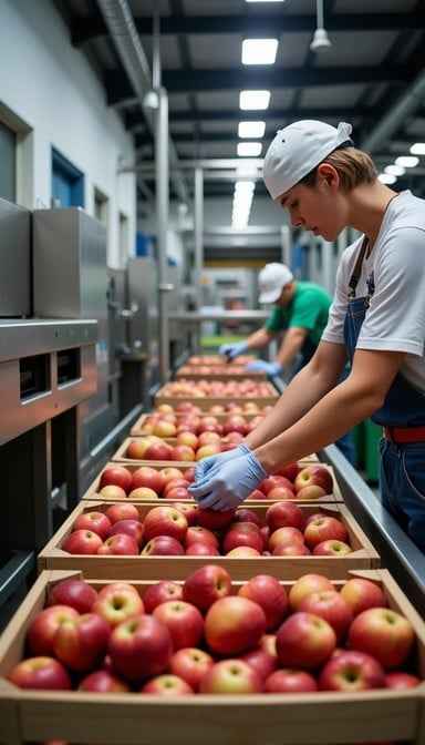Apple packing facility Apple packing facility
