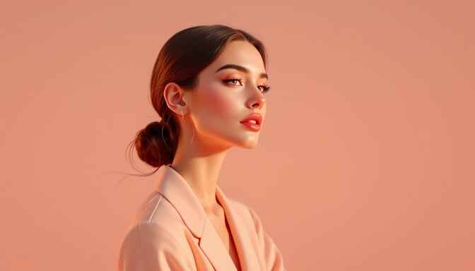 Elegant Coral Portrait Elegant Coral Portrait