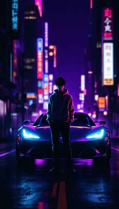 Neon Night Driver