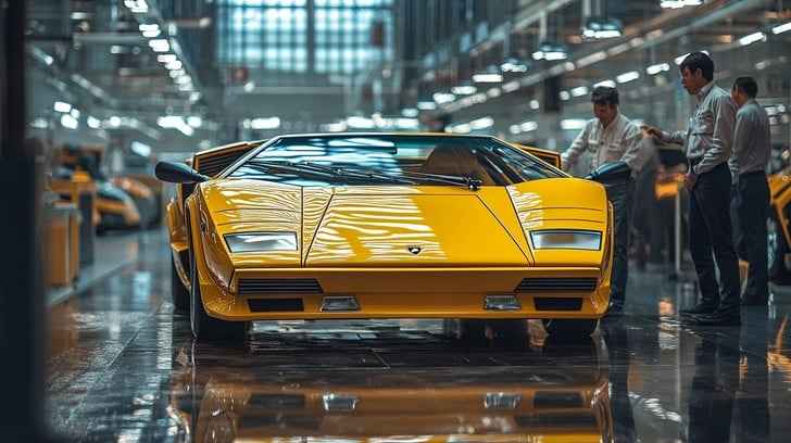 Luxury car showroom