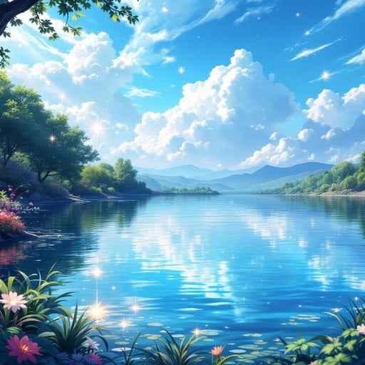 Magical Lake Reflection