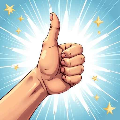 Energetic Thumbs Up