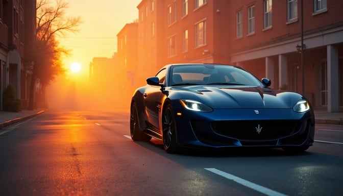Midnight Blue Maserati