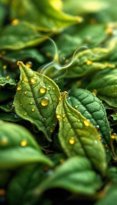 Dewy Tea Leaves Dewy Tea Leaves