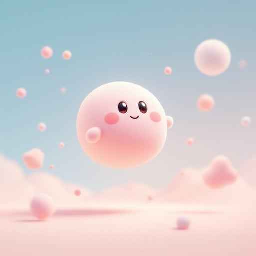 Floating Pink Friend Floating Pink Friend