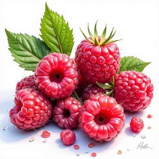 Fresh Ruby Raspberries Fresh Ruby Raspberries