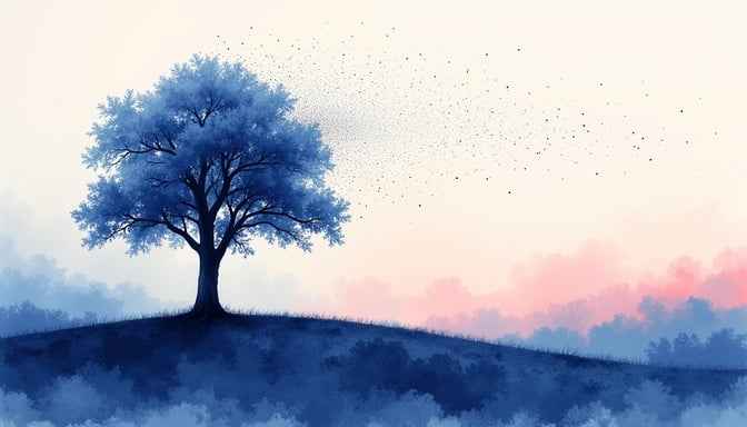 Celestial Blue Tree