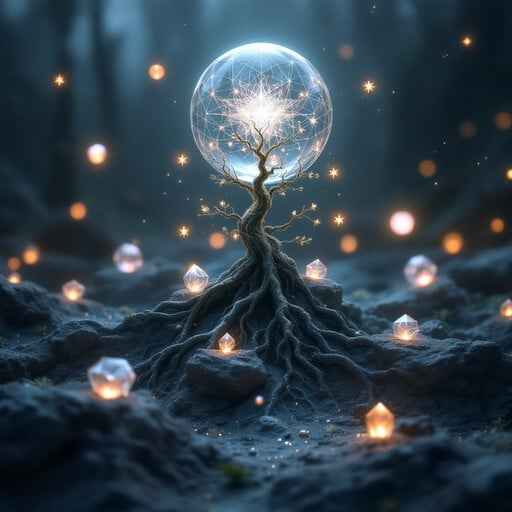 Mystical Crystal Tree