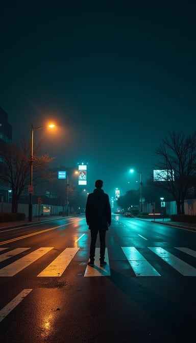 Midnight Urban Crossing Midnight Urban Crossing