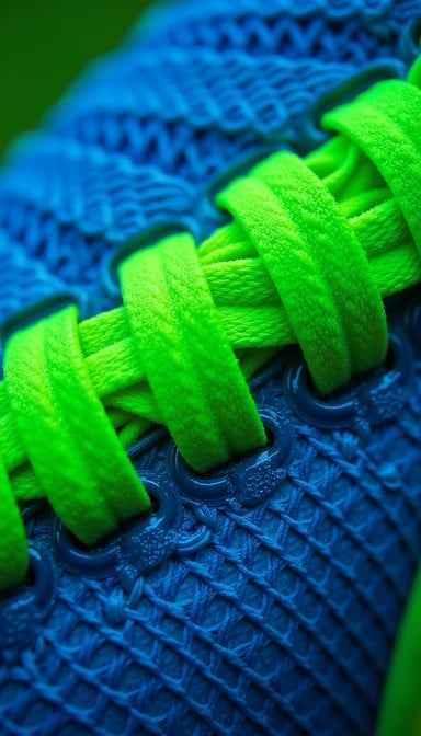 Vibrant Sneaker Closeup Vibrant Sneaker Closeup