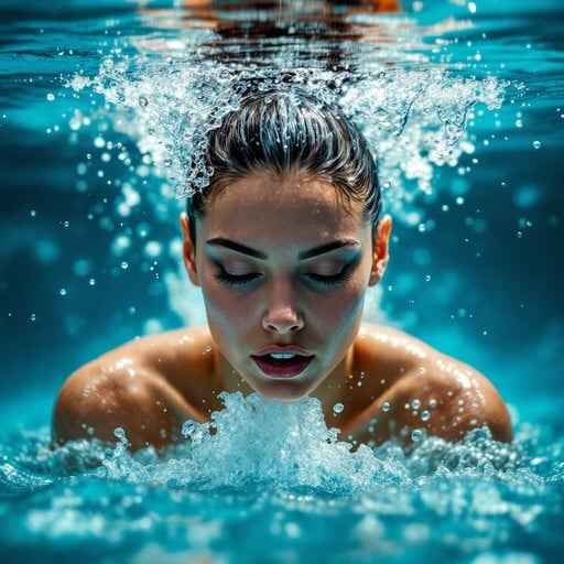 Swimmer in Action Swimmer in Action