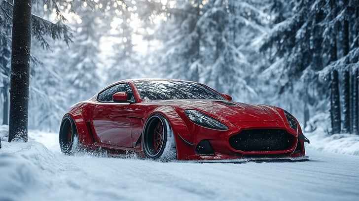 Red sports car
