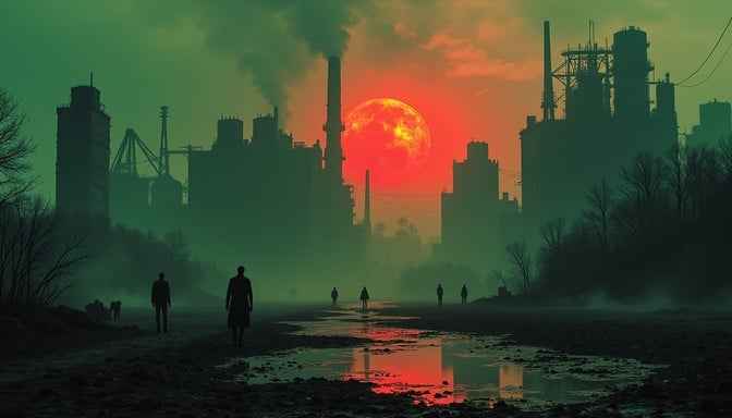 Defiant Industrial Sunset