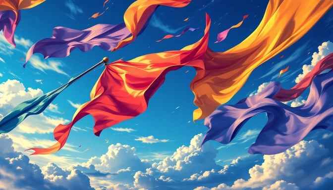 Dancing Sky Flags