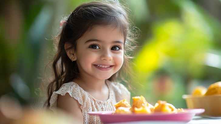 Happy little girl Happy little girl