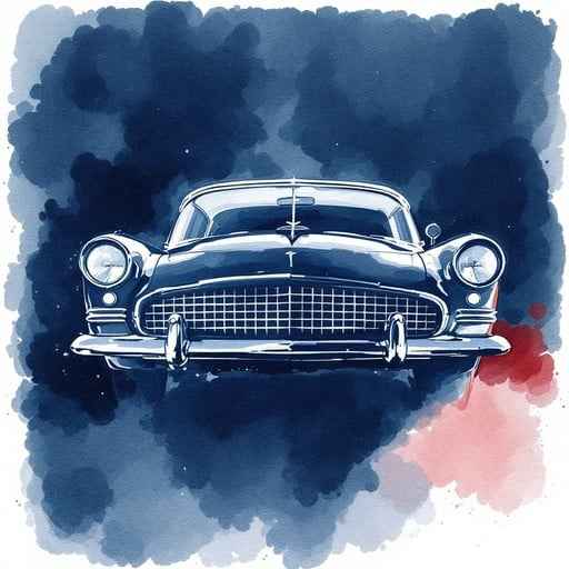 Classic Car Silhouette Classic Car Silhouette