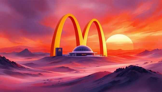 Mars Golden Arches Mars Golden Arches