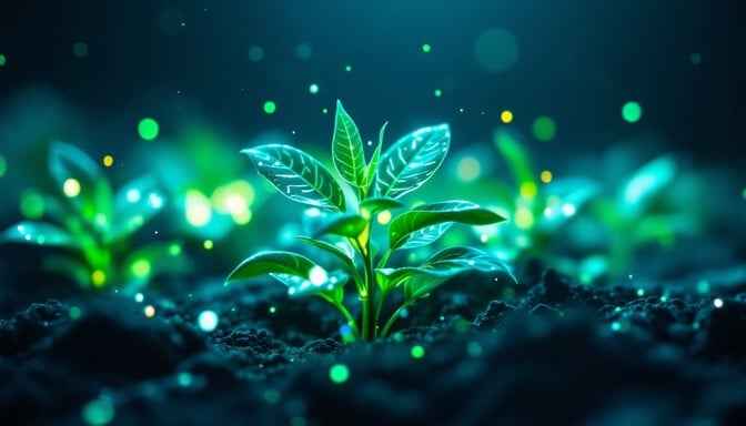 Glowing Cyber Plant Glowing Cyber Plant