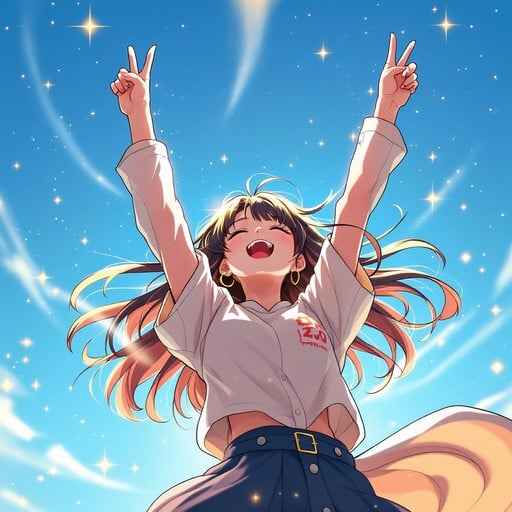 Victory Towards Sky