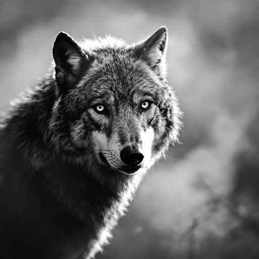 Majestic Wolf Portrait