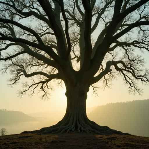 Majestic Tree Silhouette