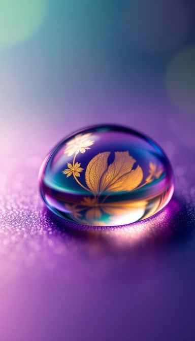 Golden Flower Droplet