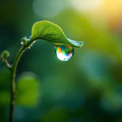 Dewdrop Catches Rainbow Dewdrop Catches Rainbow