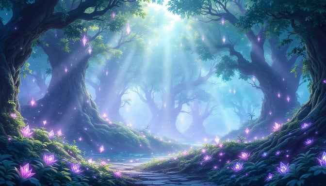 Enchanted Crystal Forest