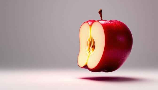 Floating Bisected Apple Floating Bisected Apple