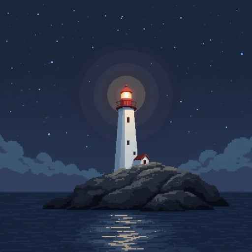 Solitary Beacon Glows