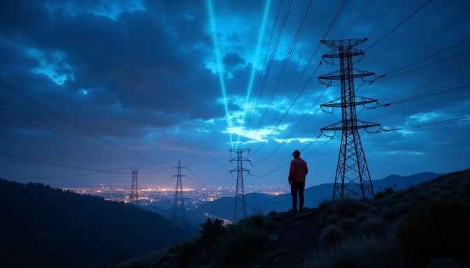 Electrified Blue Night Electrified Blue Night