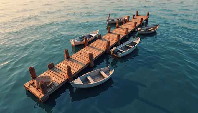 Peaceful Wooden Pier Peaceful Wooden Pier