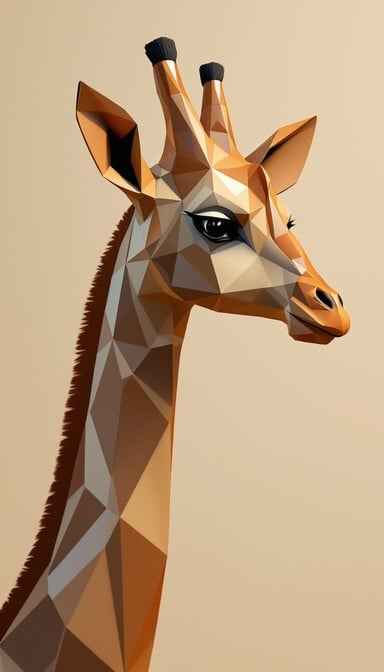 Geometric Giraffe Portrait Geometric Giraffe Portrait