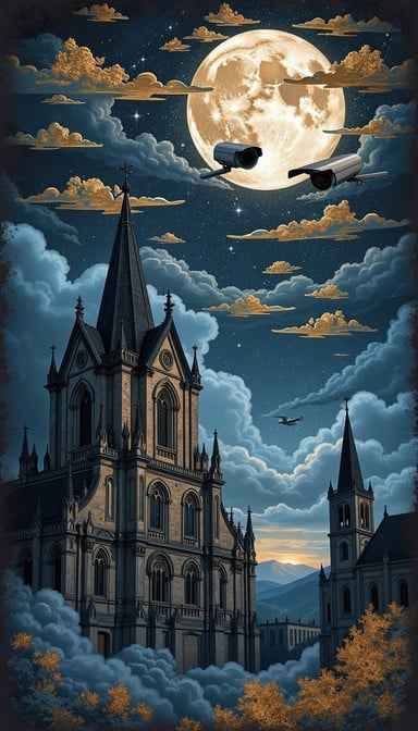 Moonlit Gothic Cathedral