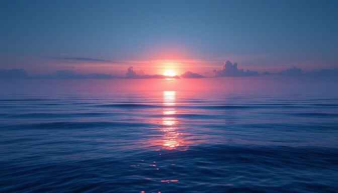 Peaceful Ocean Sunset Peaceful Ocean Sunset