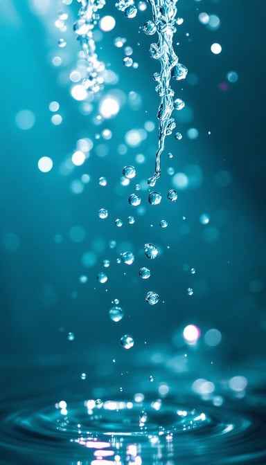 Falling Liquid Light