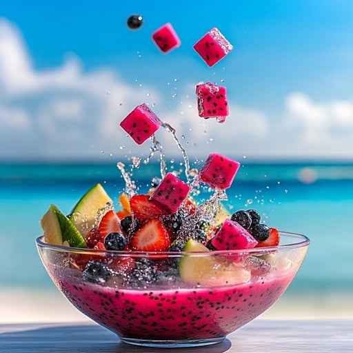 Splashy fruit salad