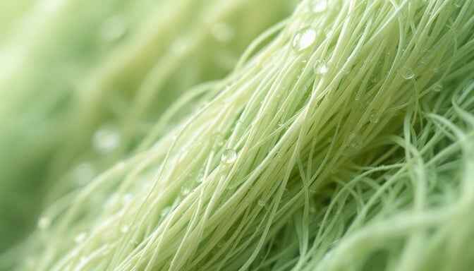 Delicate Green Fibers Delicate Green Fibers