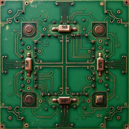 Vintage Circuit Geometry Vintage Circuit Geometry