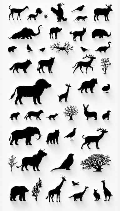 Wildlife Silhouette Collection